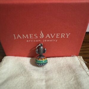 James Avery Art Glass Cactus